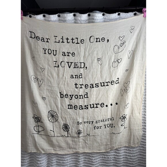 Dear Little One Photo Swaddle True By Kelly Rae Roberts Measures 50”x48” Cream - Picture 2 of 9
